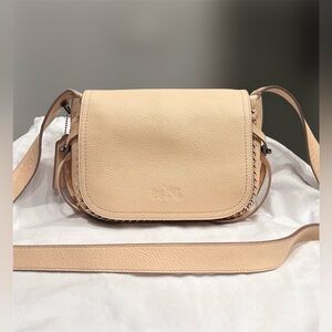COACH DAKOTAH WHIPLASH LEATHER CROSSBODY BAG/PURSE IN APRICOT COLOR
